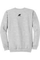 Abdou Toure Heavy Sweatshirt - Heather White (with Abdou Logo + Name)