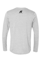 Abdou Toure Long Sleeve Tee - Heather White (with Abdou Logo + Name)