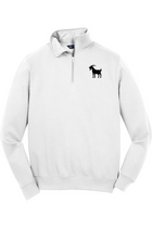 Quarter Zip Sweatshirt White