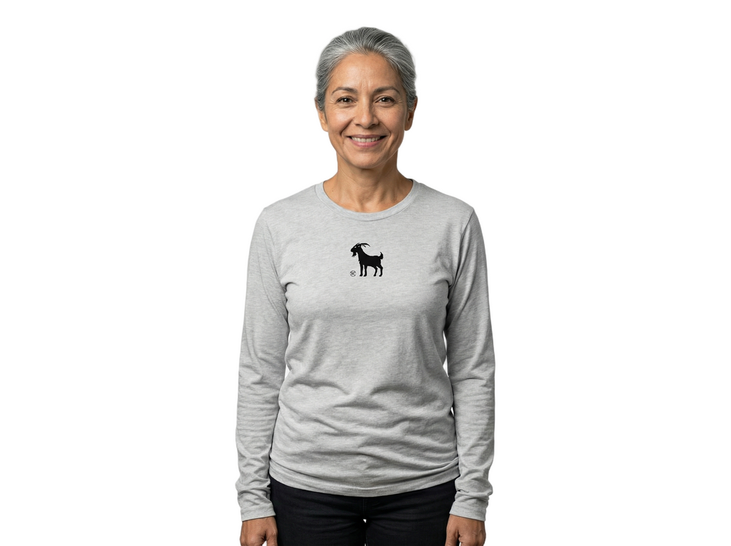 Next Level Long Sleeve Tee (White)