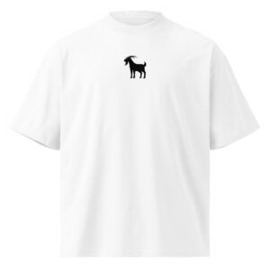 Unisex organic oversized high neck t-shirt